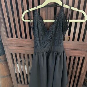 Black mini dress women size S /P